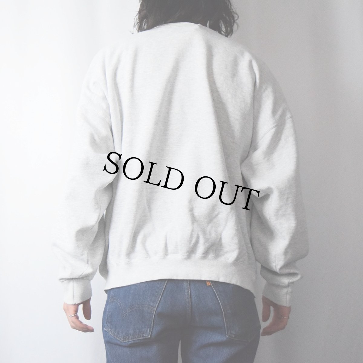 画像3: 90's DISCUS USA製 前V ロゴ刺繍スウェット XL (3)