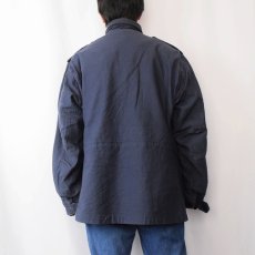 画像3: 80's GOLDEN MFG M-65 TYPE フィールドジャケット NAVY LARGE-LONG (3)