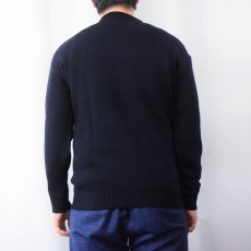 画像3: 60's U.S.NAVY GOBウールニットセーター BLACK LARGE (3)