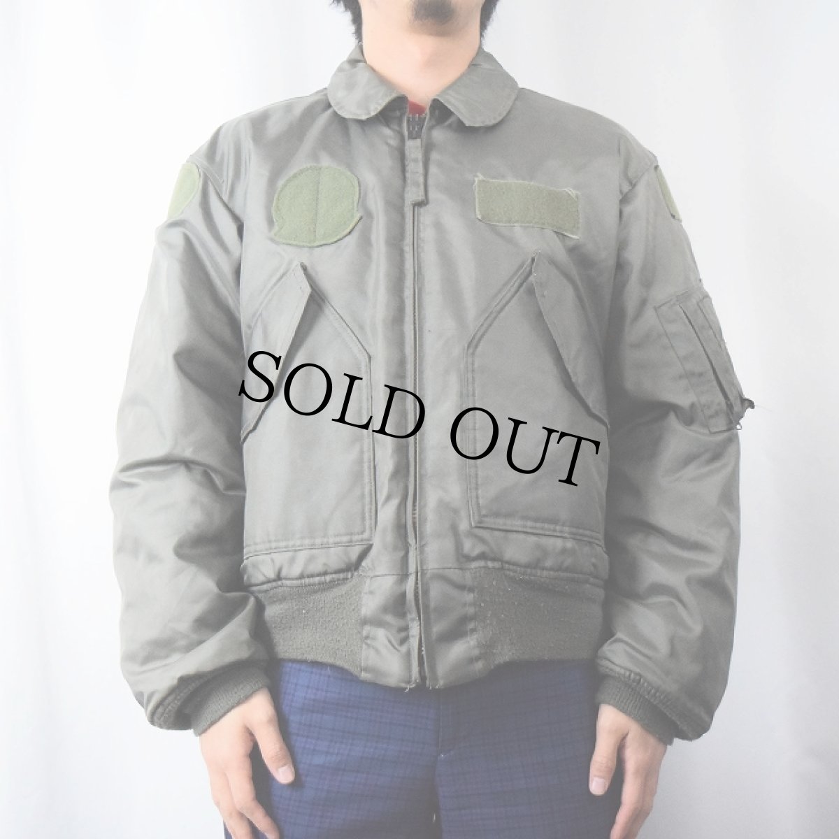 画像2: 90's U.S.AIR FORCE CWU-45/P フライトジャケット MEDIUM (2)