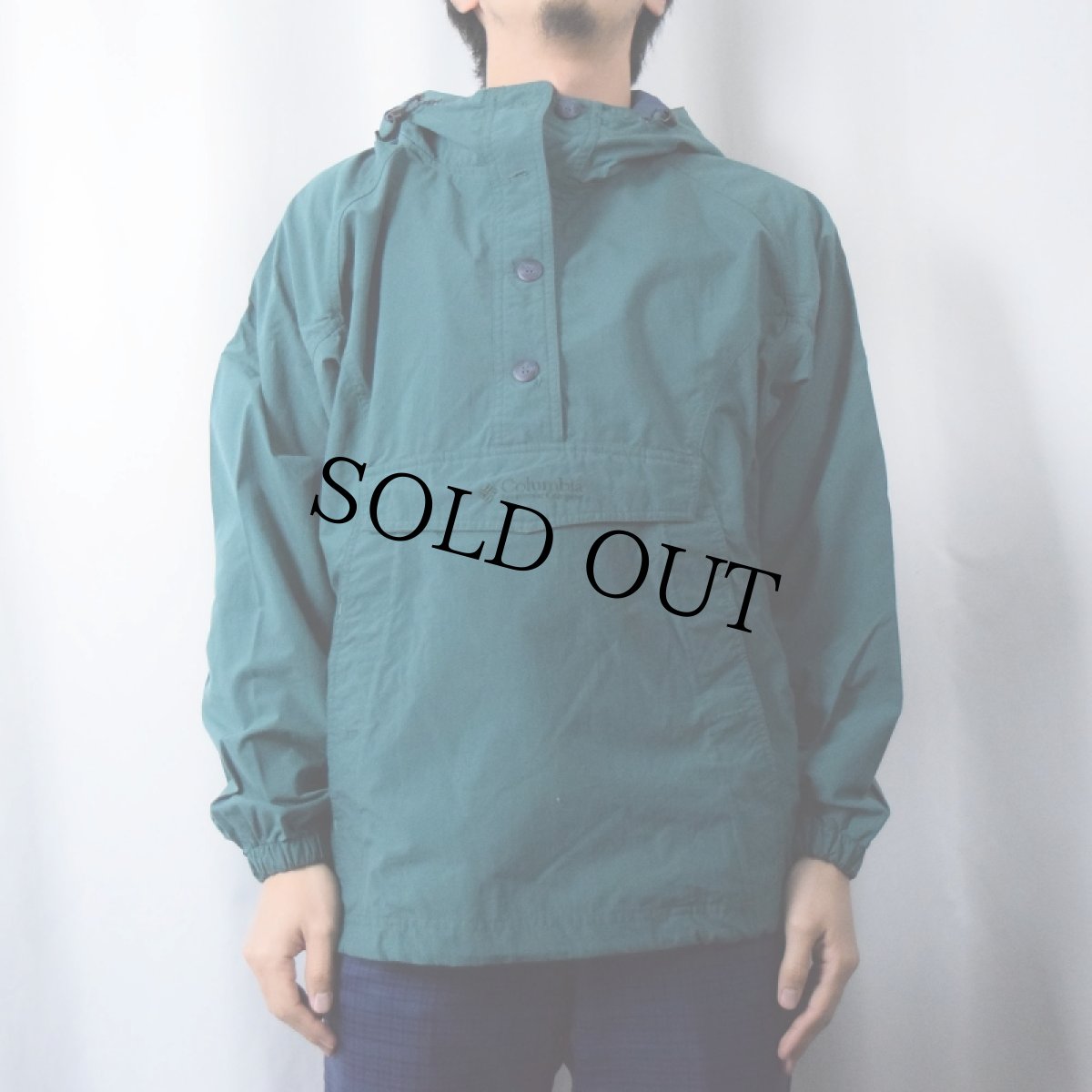 画像2: 90〜2000's Columbia ナイロンアノラックパーカー L (2)