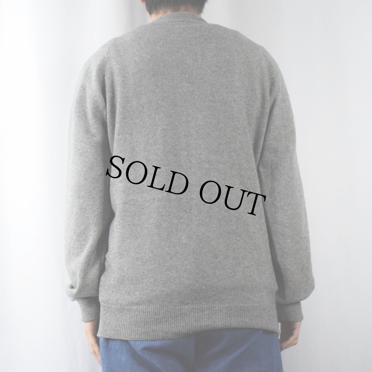 画像3: 70〜80's BUCKS COUNTY USA製 カシミアニットカーディガン M (3)