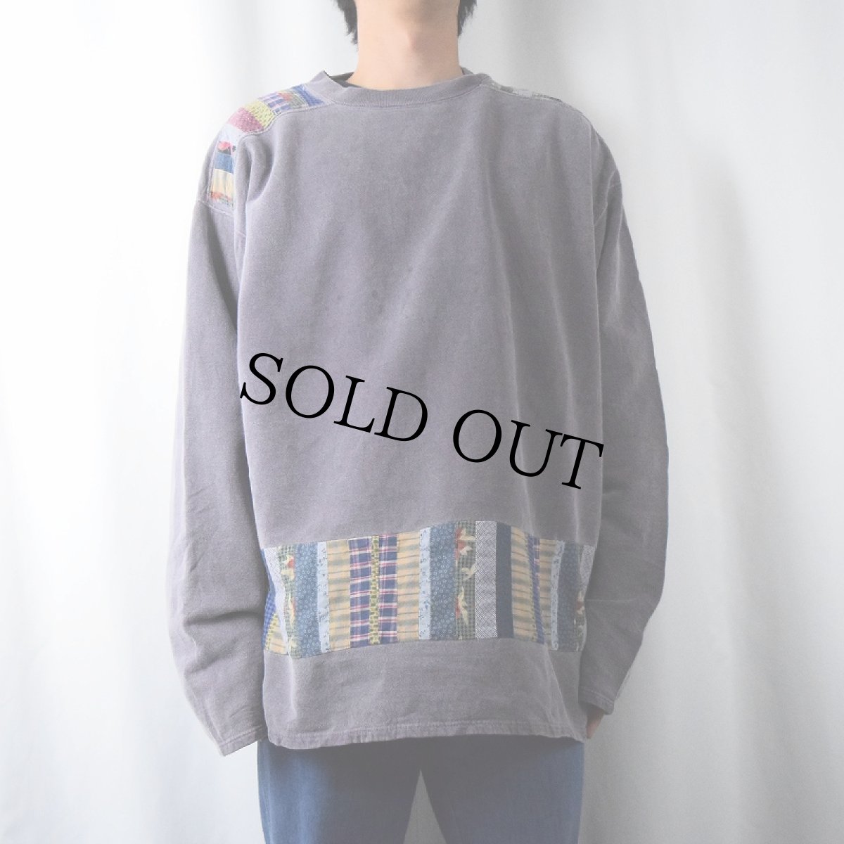 画像2: 90's FLASH AVANTI COLLECTION CANADA製 パッチワークデザインプルオーバー SIZE4 (2)