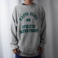 画像2: 90's USA製 REVERSE WEAVE TYPE "KAPPA DELTA..." プリントスウェット L (2)