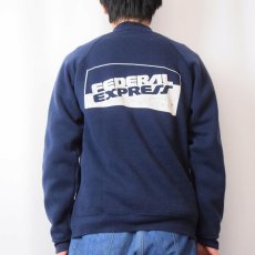 画像4: 90's FedEx USA製 "FEDERAL EXPRESS" 企業ロゴプリントスウェット NAVY L (4)