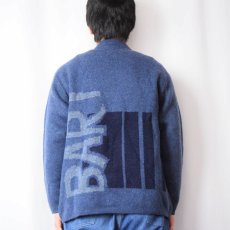 画像4: 2000's the SIMPSONS キャラクター ジャガード ユーロスキーニットセーター NAVY S (4)