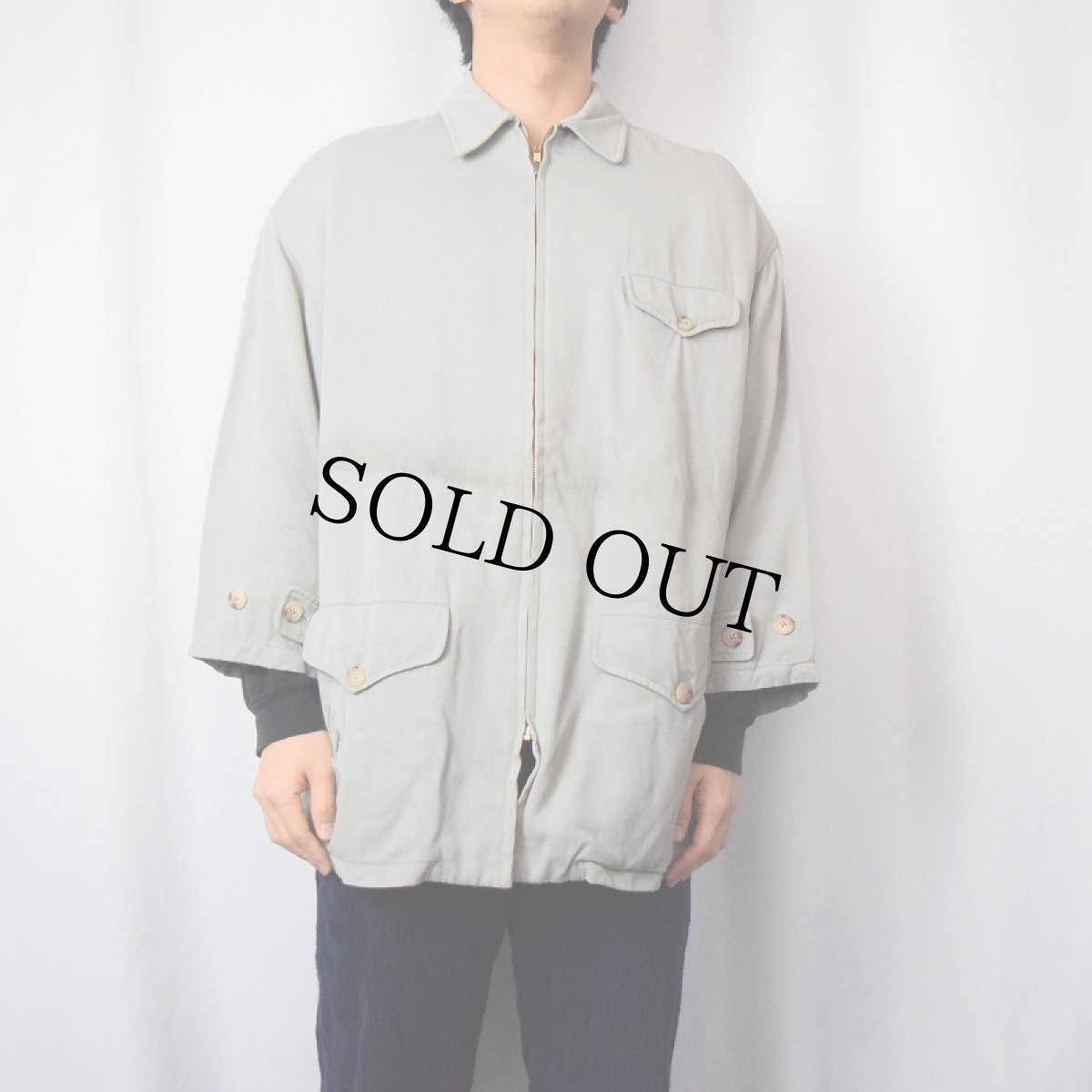 画像2: POLO Ralph Lauren レーヨン×ウールジャケット L (2)