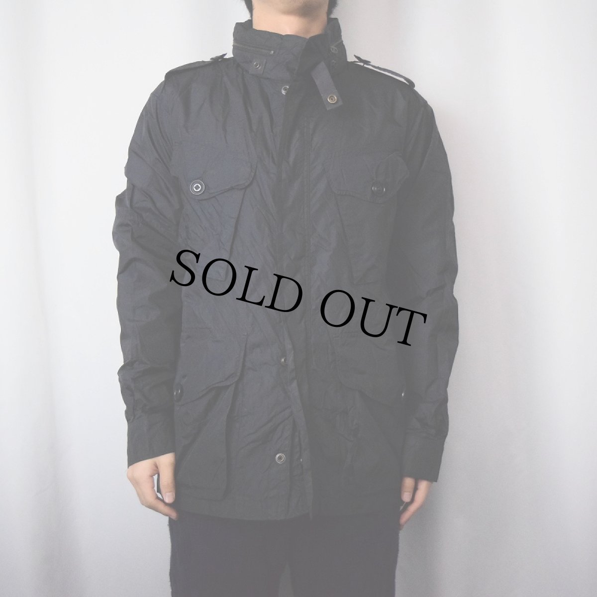 画像2: POLO Ralph Lauren ミリタリージャケット NAVY M (2)