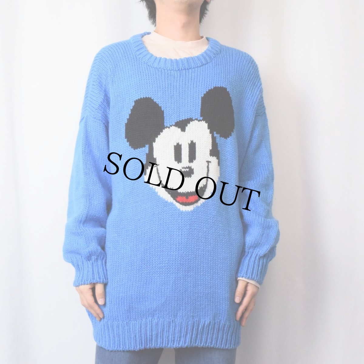 画像2: MICKEY MOUSE キャラクタージャガードニットセーター (2)