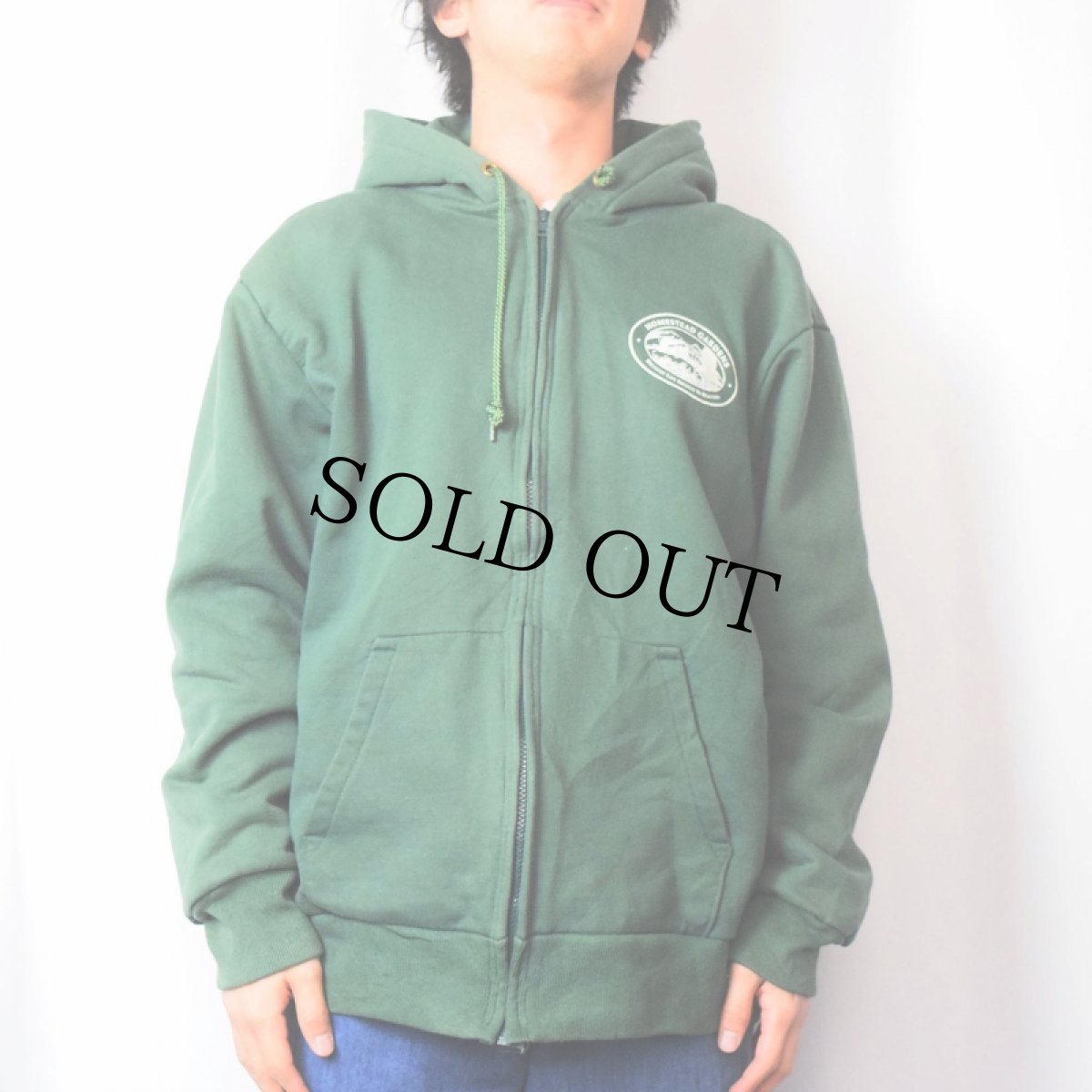 画像2: 90's CAMBER USA製 "HOMESTEAD GARDENS" 裏サーマル スウェットジップパーカー XL (2)