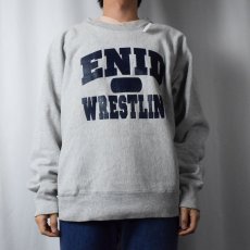 画像2: 90's CAMBER USA製 REVERSE WEAVE TYPE "ENID WRESTLING" プリントスウェット XL (2)