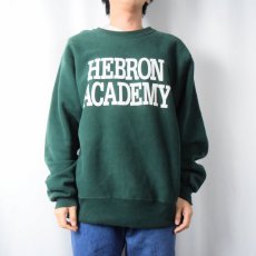 画像2: 90's Lee USA製 REVERSE WEAVE TYPE "HEBRON ACADEMY" プリントスウェット L (2)