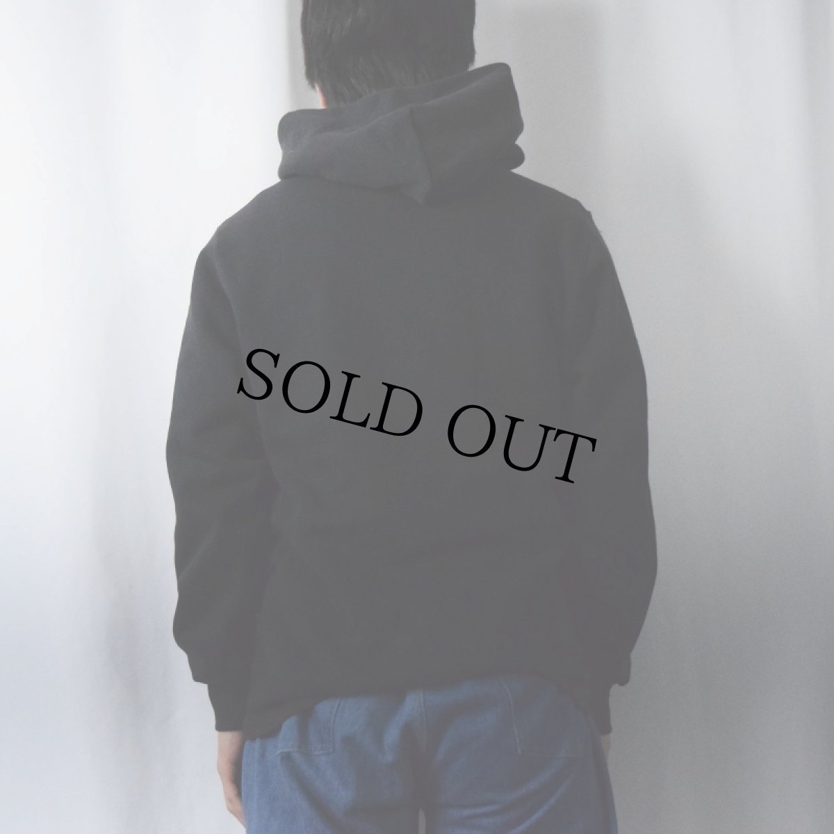 画像3: 90's Champion USA製 "UWM" プリントスウェットフーディー BLACK M (3)