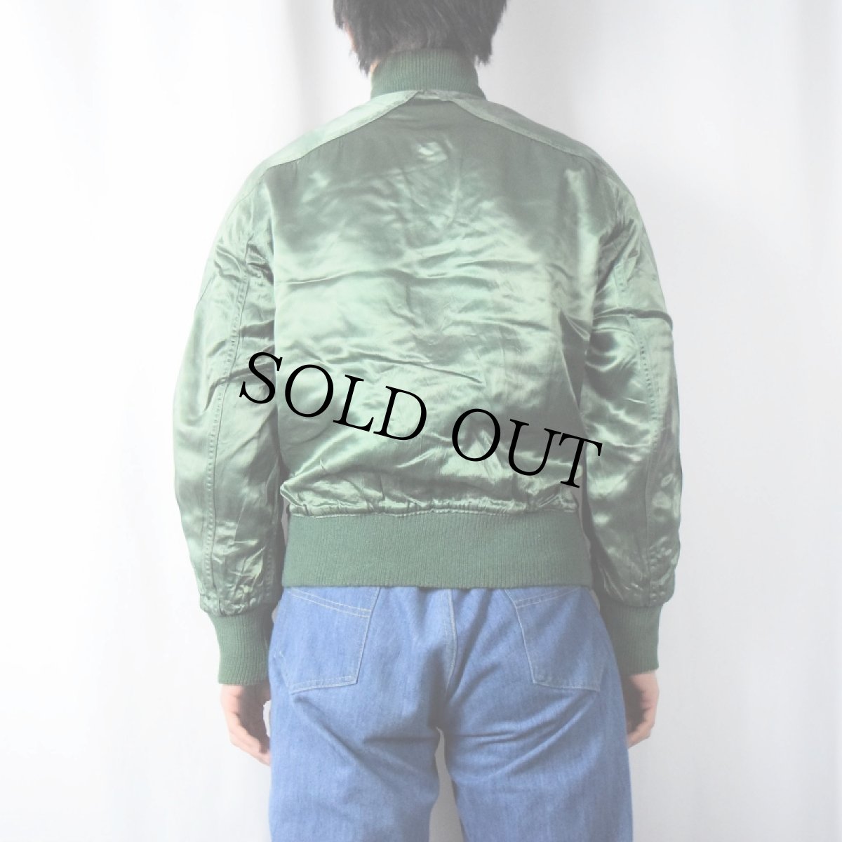 画像4: 50〜60's BUTWIN JACKET パッチ付き リバーシブル サテンスタジャン (4)