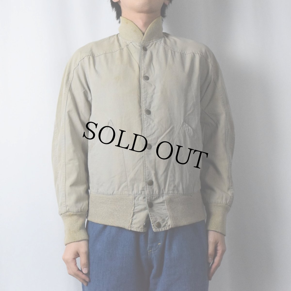 画像5: 50〜60's BUTWIN JACKET パッチ付き リバーシブル サテンスタジャン (5)