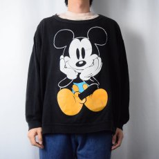 画像3: 90's MICKEY&CO. 青パンミッキー プリントスウェット BLACK (3)