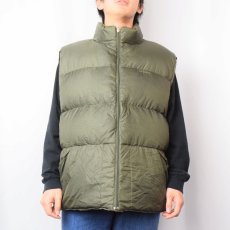 画像3: 90's L.L.Bean ロゴ刺繍 リバーシブルダウンベスト XXL (3)