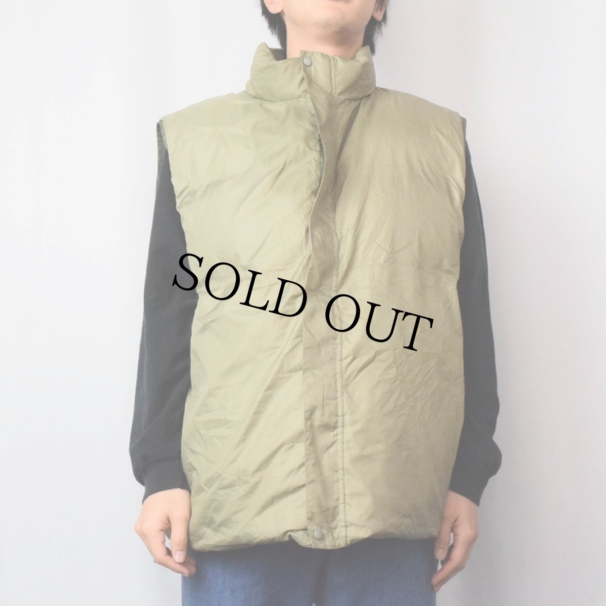 画像5: 90's L.L.Bean ロゴ刺繍 リバーシブルダウンベスト XXL (5)