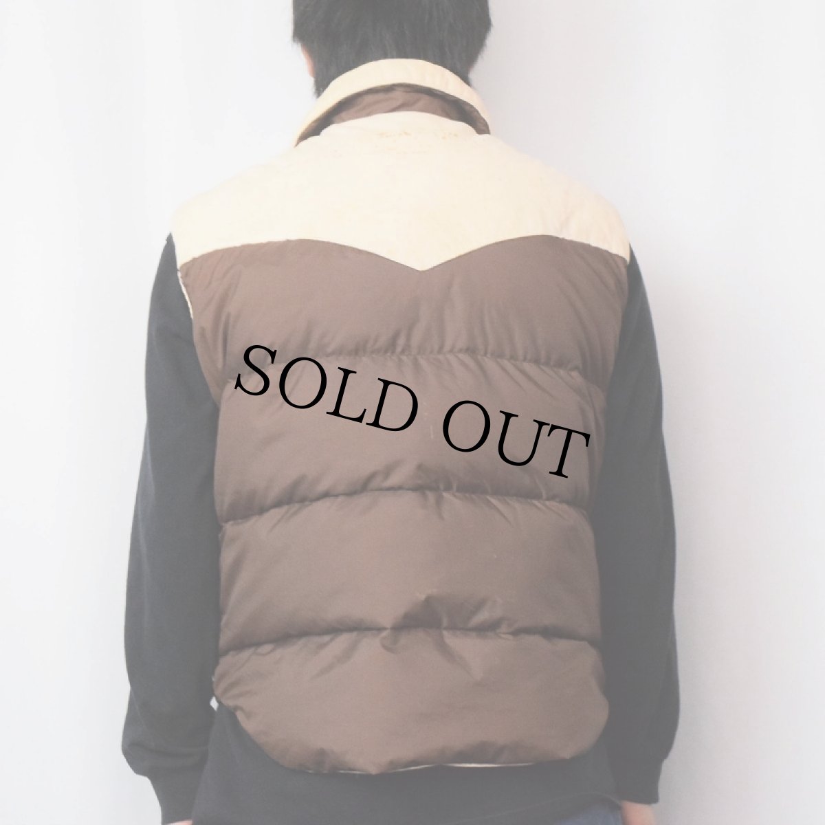 画像4: 70〜80's SKI DADDLE リバーシブル ウエスタンダウンベスト M (4)