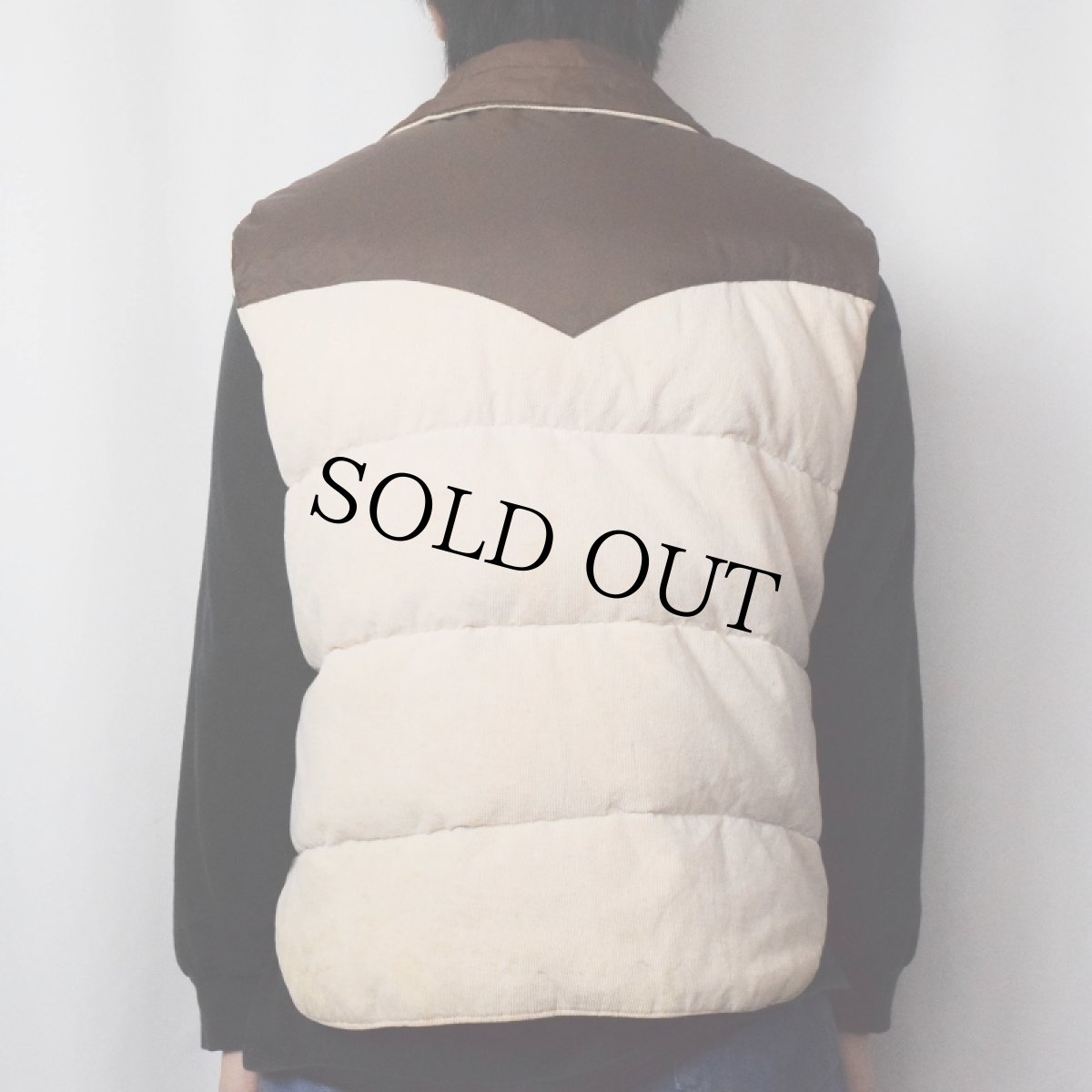 画像6: 70〜80's SKI DADDLE リバーシブル ウエスタンダウンベスト M (6)