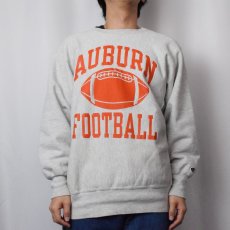 画像2: 90's Champion REVERSE WEAVE USA製 "AUBURN FOOTBALL" プリントスウェット XL (2)