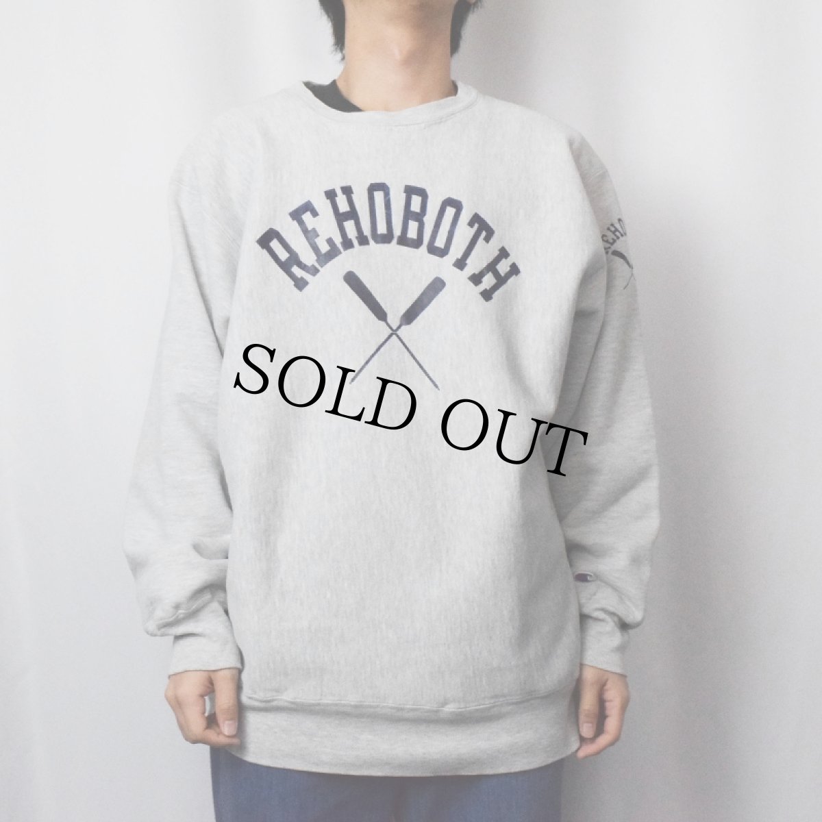 画像2: 80's Champion REVERSE WEAVE USA製 トリコタグ "REHOBOTH" プリントスウェット XXL (2)
