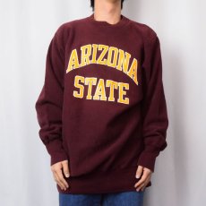 画像2: 80's Champion REVERSE WEAVE USA製 トリコタグ "ARIZONA STATE" プリントスウェット XXL (2)