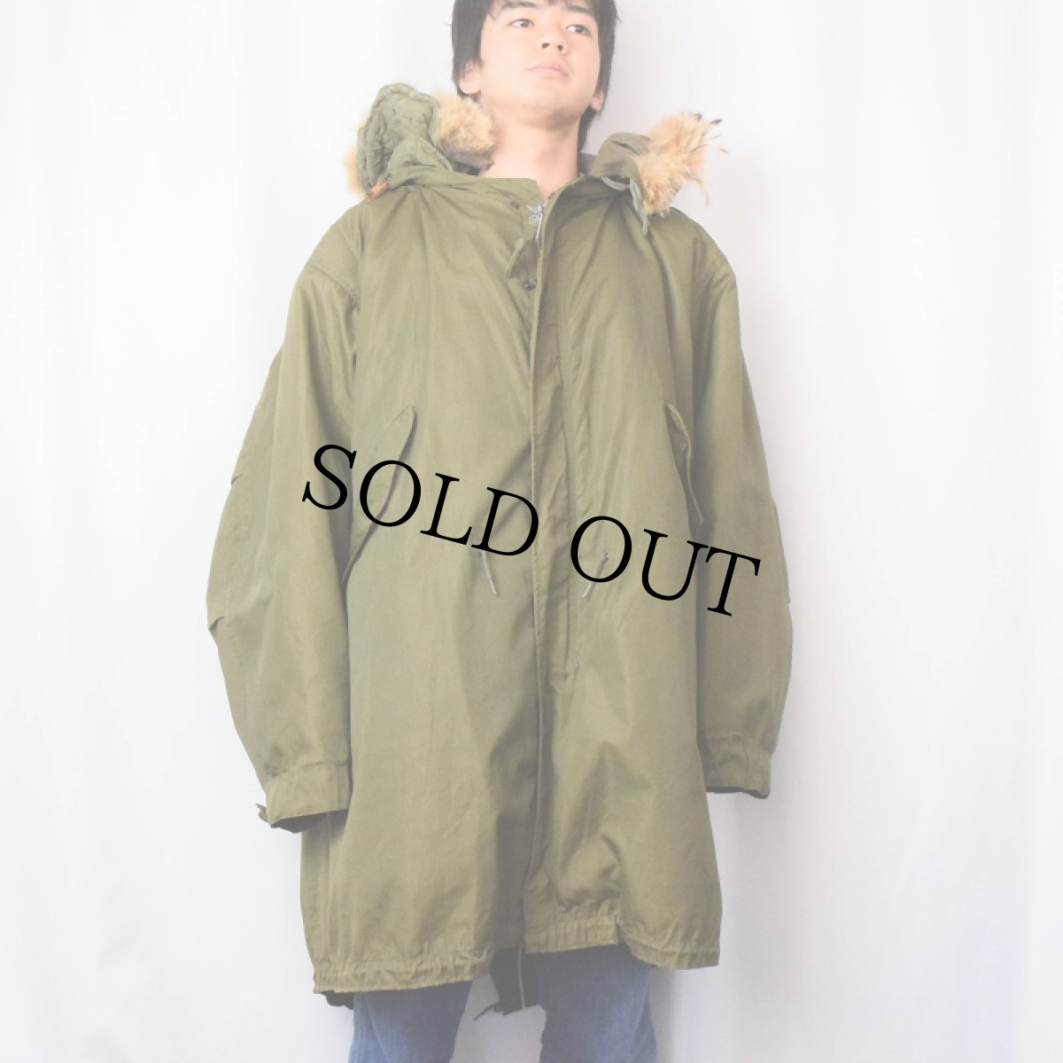 画像2: 50's U.S.ARMY M-51 コヨーテファーフード/ライナー付き モッズコート LARGE (2)