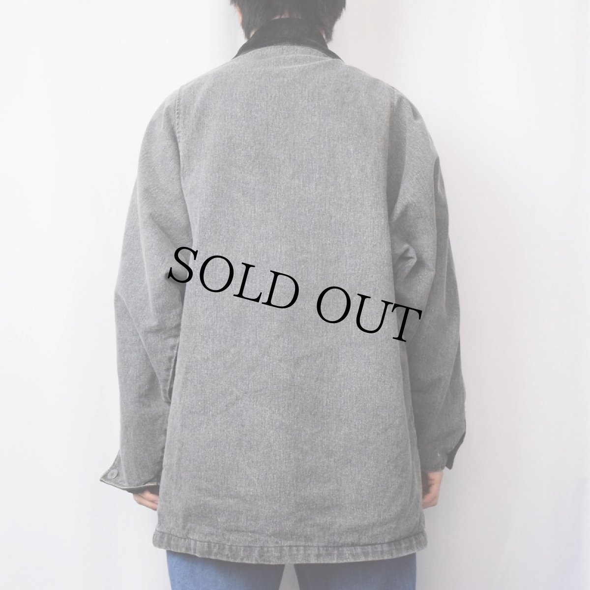 画像3: 80〜90's Woolrich チェック柄ライナー デニムジャケット (3)