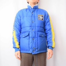 画像2: 70's Swingster "MICHELIN" パッチ付き 中綿入り レーシングジャケット S (2)