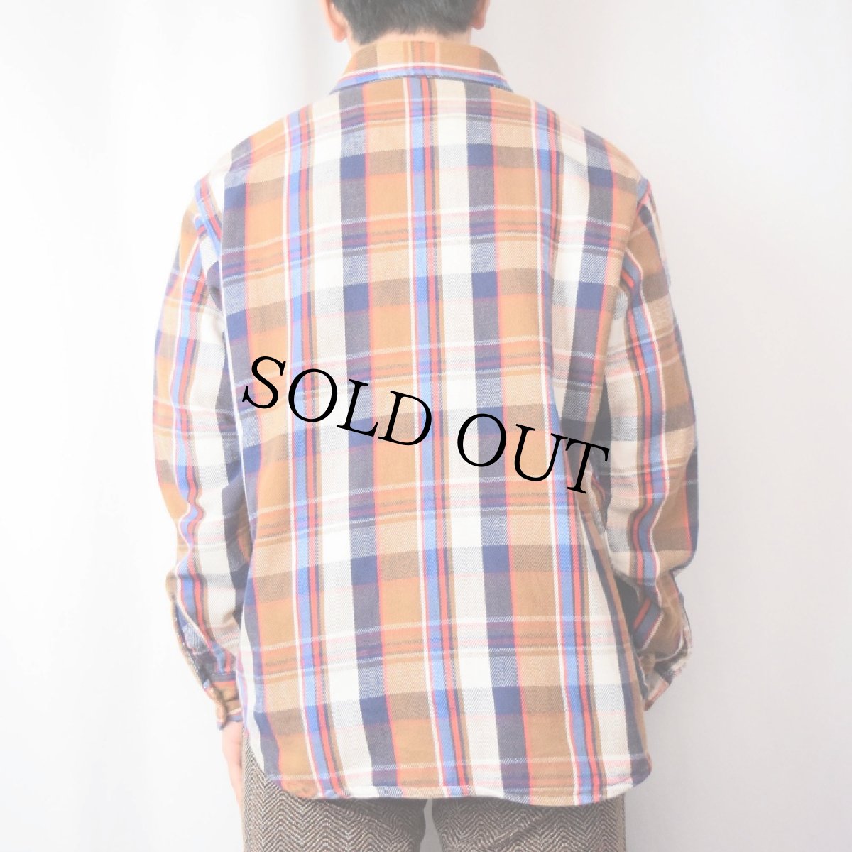 画像3: 80's BIGMAC USA製 チェック柄 ヘビーネルシャツ L (3)