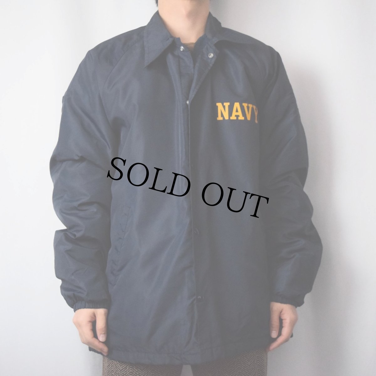 画像2: 70's ARTEX "NAVY" ボアライナー コーチジャケット NAVY XL (2)