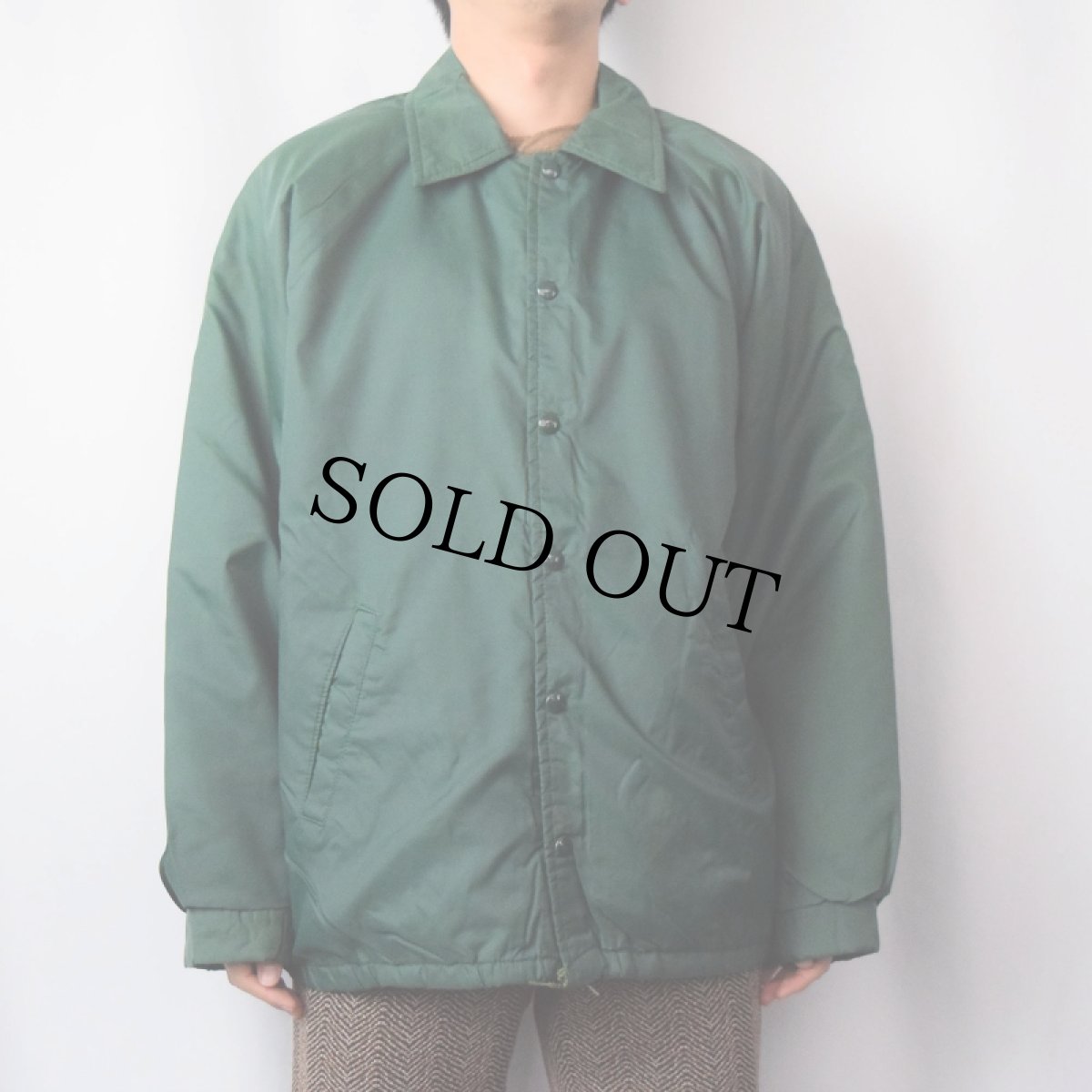 画像2: 80's Champion USA製 ボアライナー ナイロンコーチジャケット XL (2)