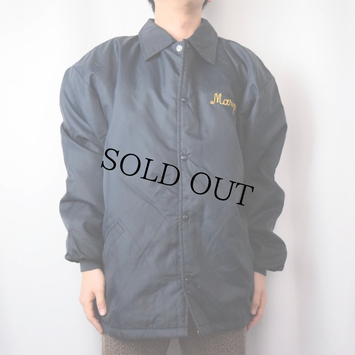 画像3: 80's F&C SPORTSWEAR "Birch Run Fire Dept" チェーン刺繍 ボアライナーコーチジャケット NAVY (3)