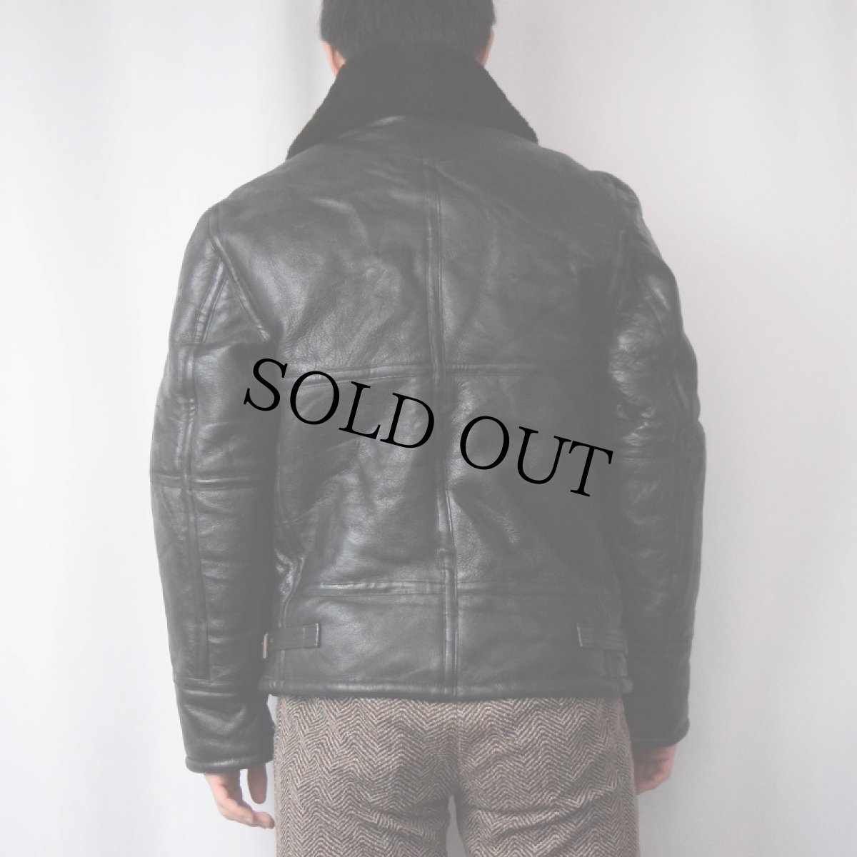 画像3: MUSH EDITIONS B-3 TYPE ムートンフライトジャケット BLACK XS (3)