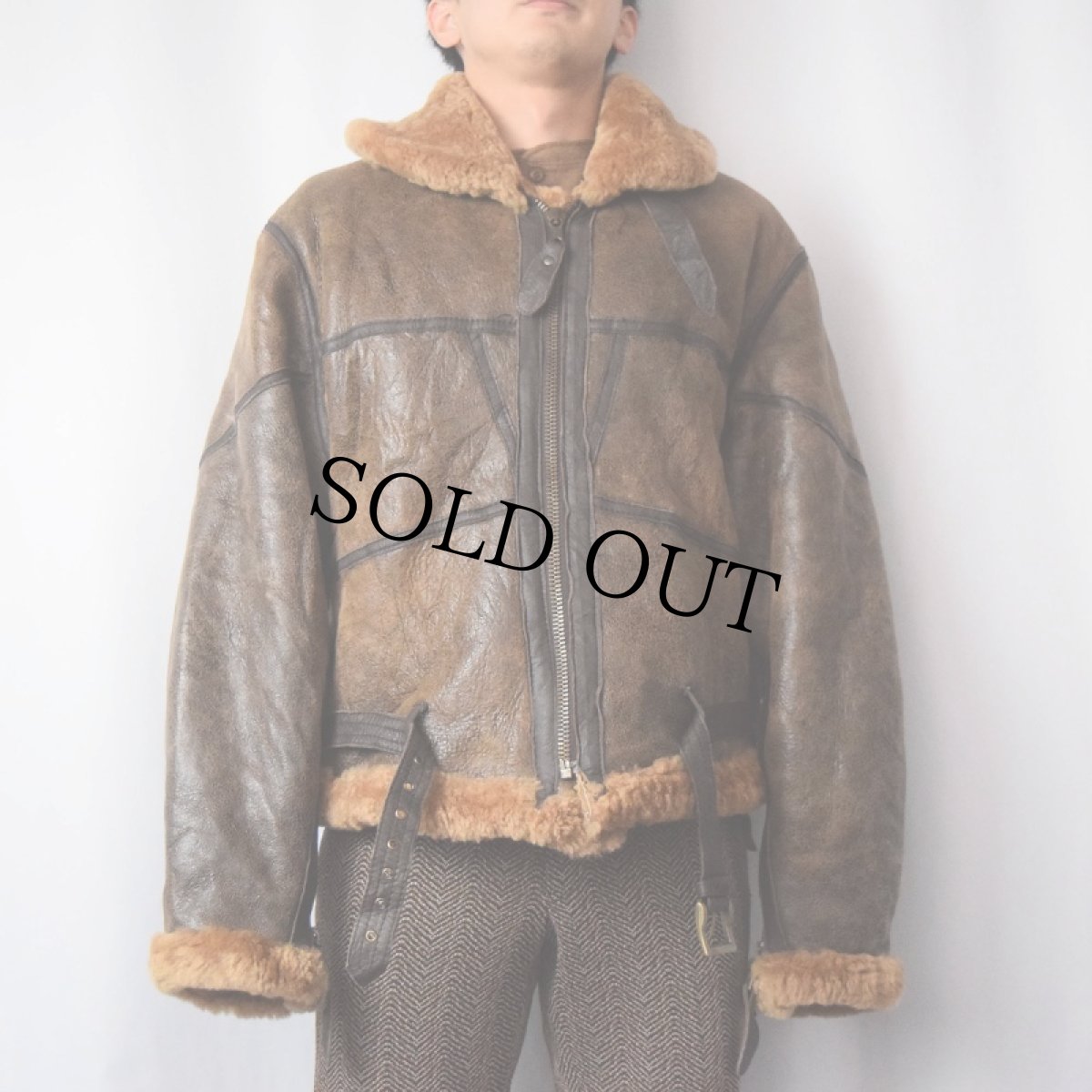 画像2: MIL-TEC ムートンジャケット XL (2)