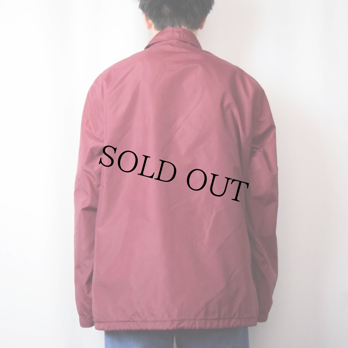 画像3: 90's L.L.Bean USA製 チンスト付き ナイロンコーチジャケット L (3)