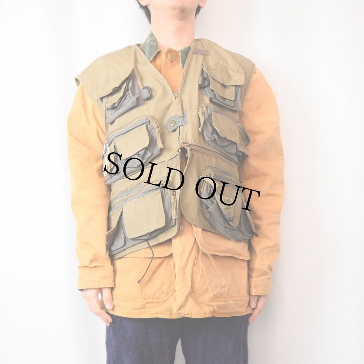 画像2: FIELD&STREAM 爪切り付き コットン×ポリエステル フィッシングベスト 2XL (2)