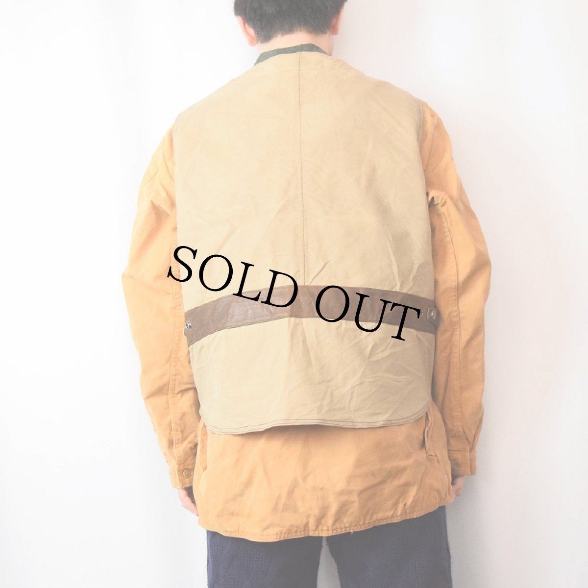 画像3: AUTHENTIC NRA GEAR レザー切り替えベスト SIZE46 (3)