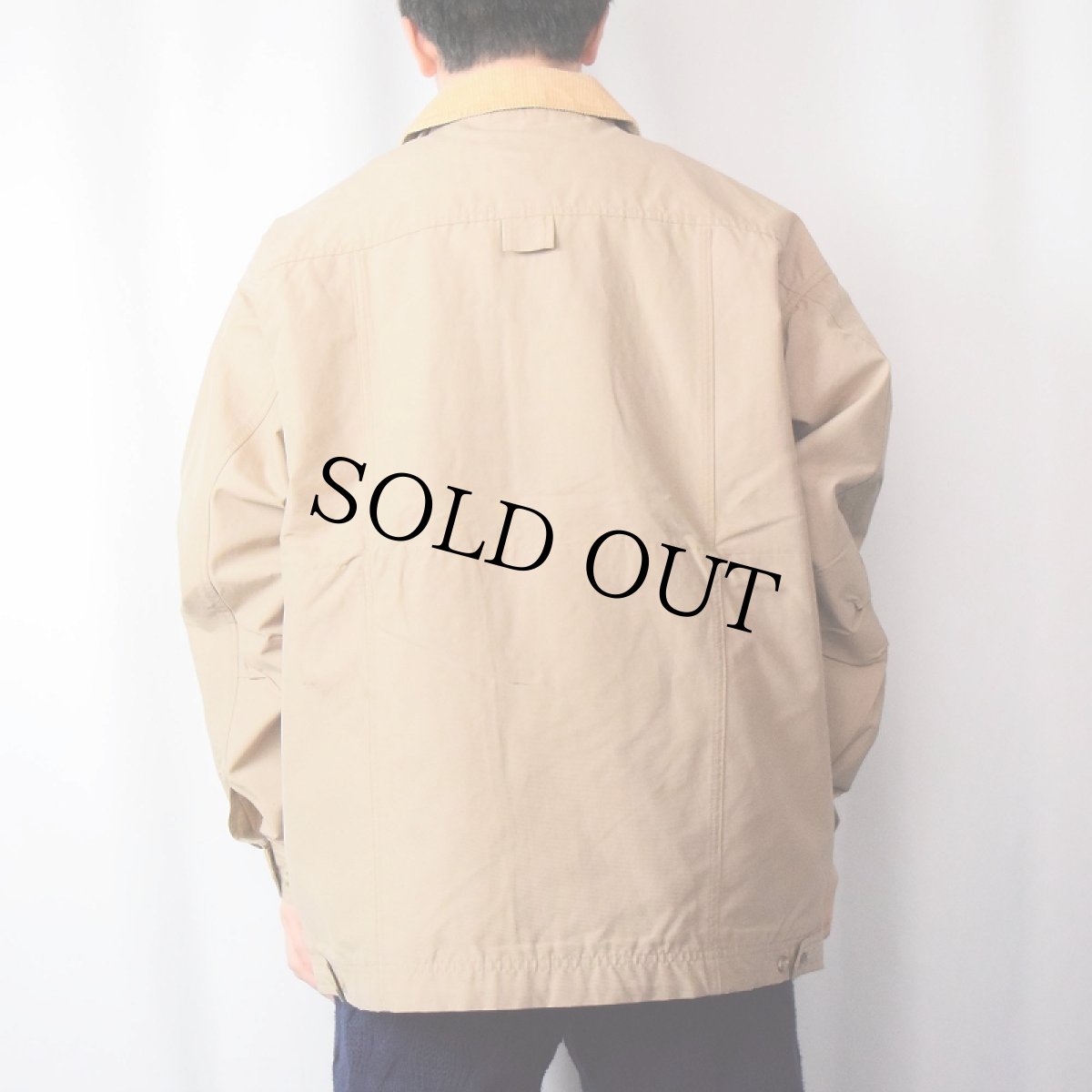 画像3: 90's Columbia チンスト付き コットン×ナイロン ハンティングジャケット L (3)