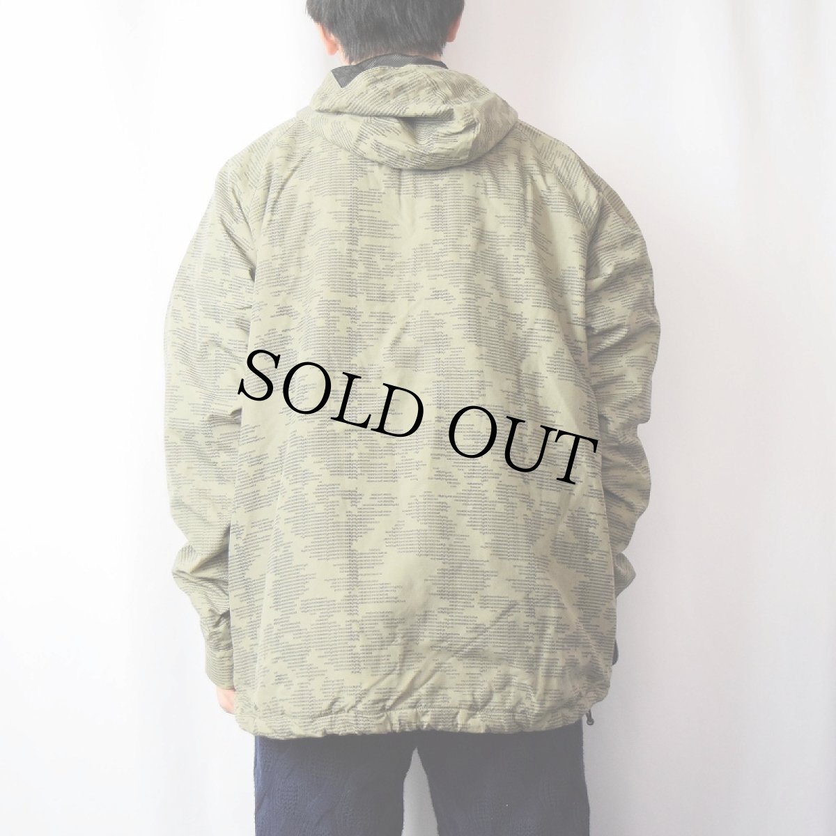 画像3: VOLCOM 総柄 ナイロンアノラックパーカー (3)