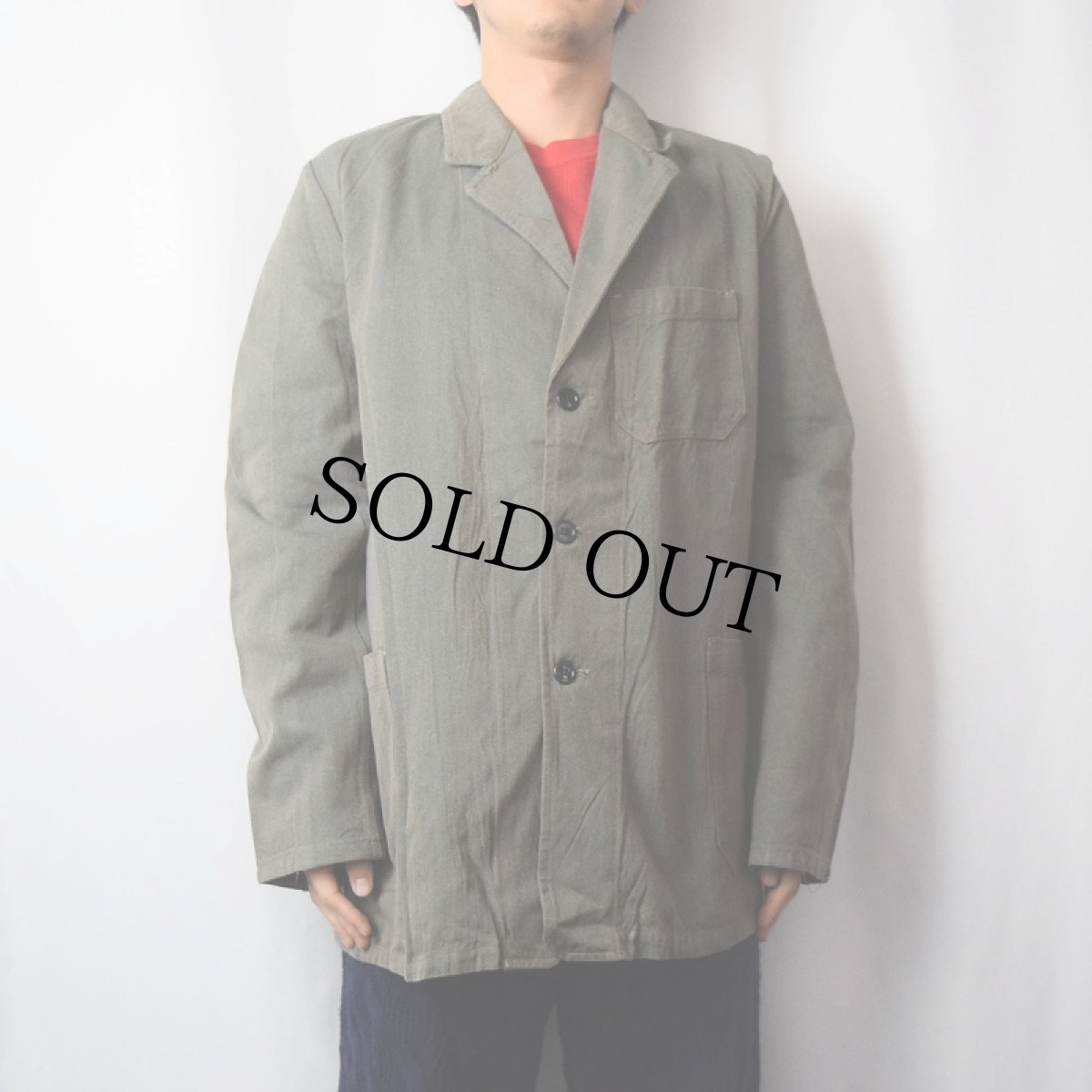 画像2: 50〜60's スウェーデン軍 プリズナージャケット DEADSTOCK (2)