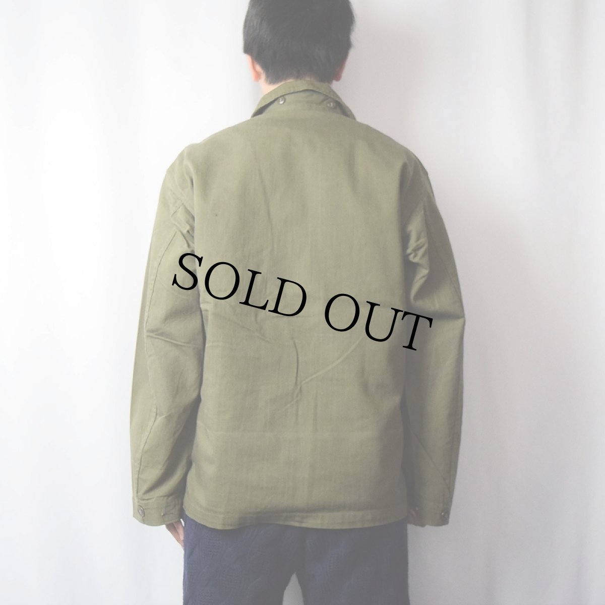 画像3: 40's U.S.ARMY M-43 HBTジャケット SIZE38R (3)