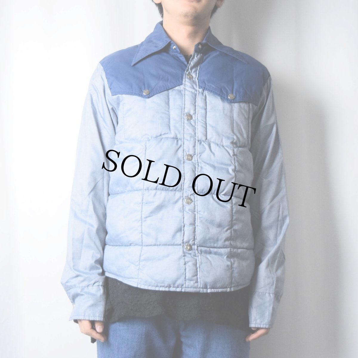 画像2: 70's Black Sheep ウエスタン中綿ジャケット (2)