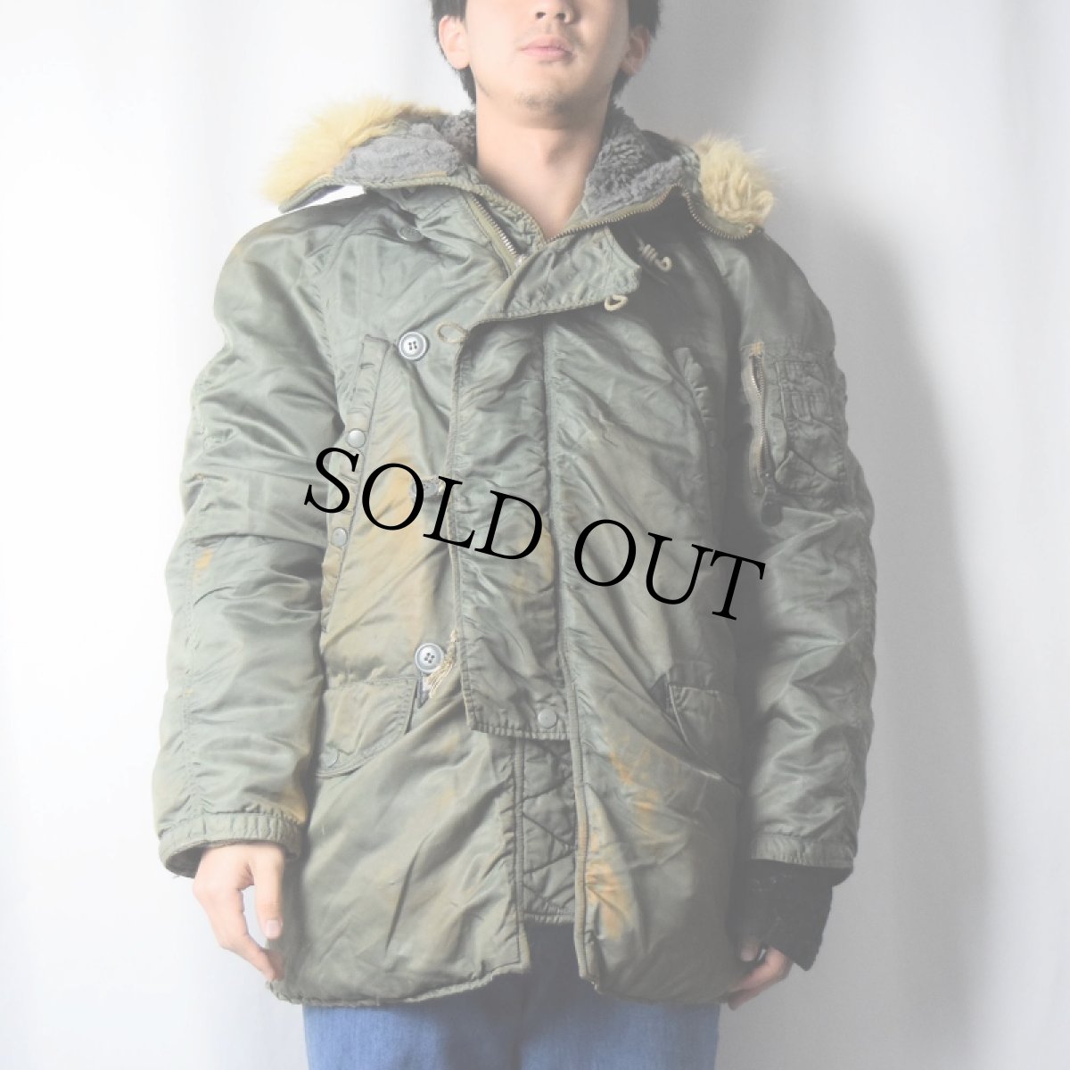 画像2: 60's U.S.AIR FORCE N-3B フライトジャケット (2)