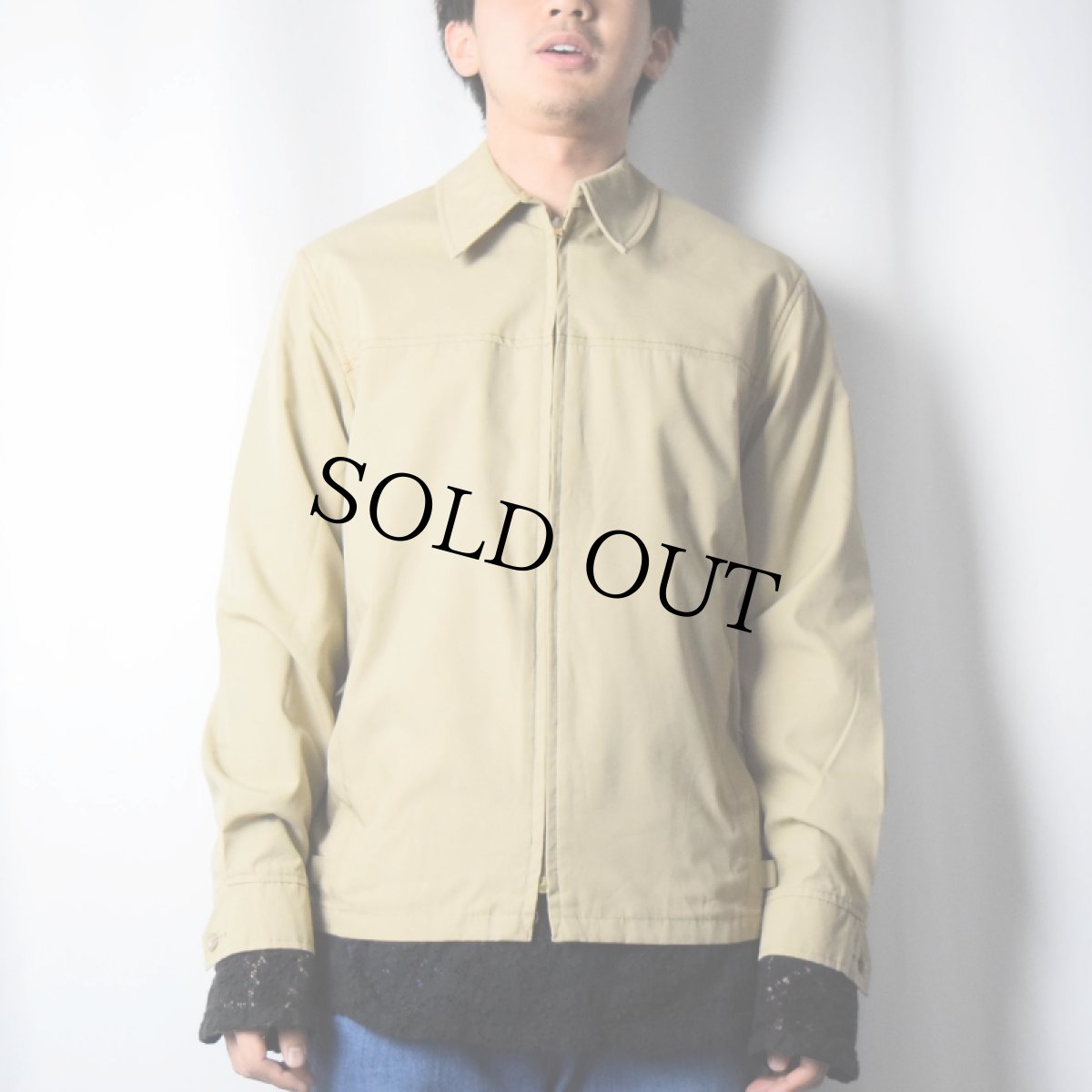 画像2: 80's derby キャップショルダージップジャケット M (2)