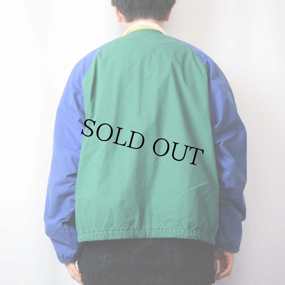 画像3: 90's POLO Ralph Lauren チンスト付き マルチカラーコットンジャケット L (3)