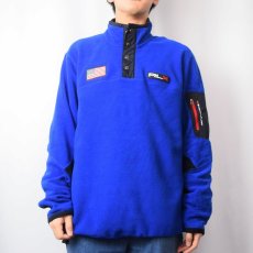 画像2: RLX POLO SPORT Ralph Lauren 星条旗 ハーフジップフリースプルオーバー XL (2)