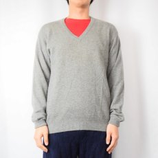 画像2: Scotsdoon Vネック カシミアニットセーター SIZE40 (2)