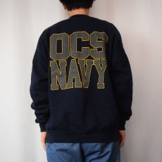 画像4: 90's SOFFE USA製 "U.S.NAVY" リフレクタープリントスウェット NAVY XL (4)